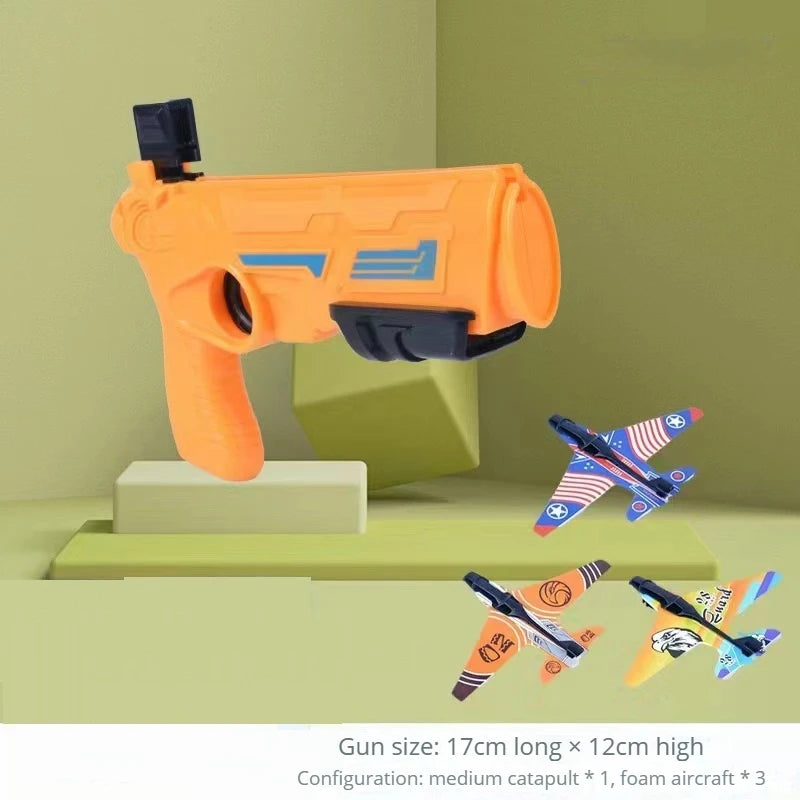 Triple Shot Foam AIrplane Launcher Catapult