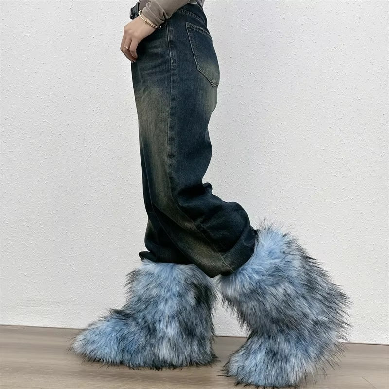 Comfy Fluffy Faux Fur Snow Boots