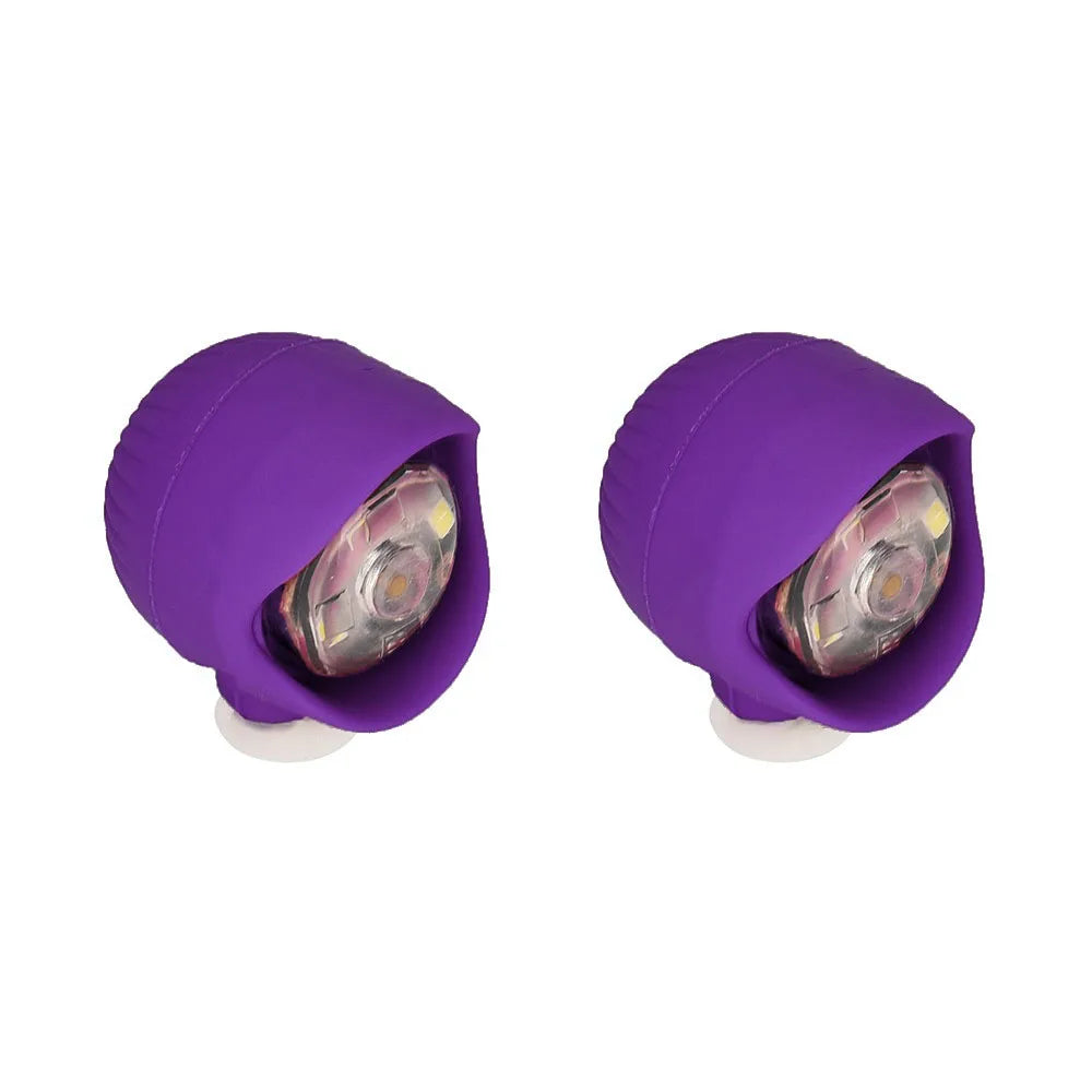 2pcs PVC LED Crocs Shoes Charms Lights