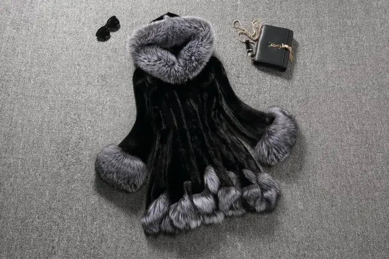 Comfy faux fur winter coat