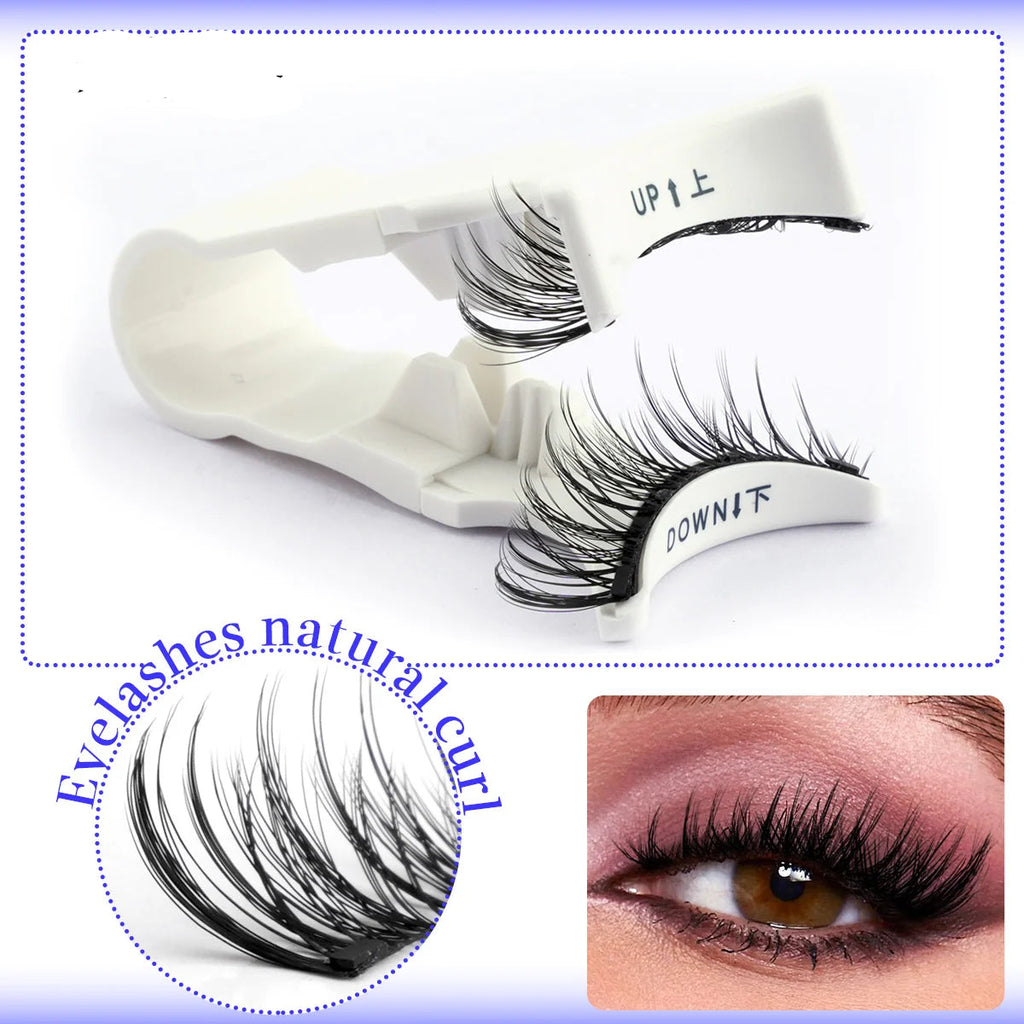 1 Pair Magnetic Eyelashes Set With Magnetic Tweezers