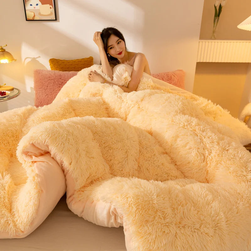 Extra Comfy weighted fleece blanket super warm comforter