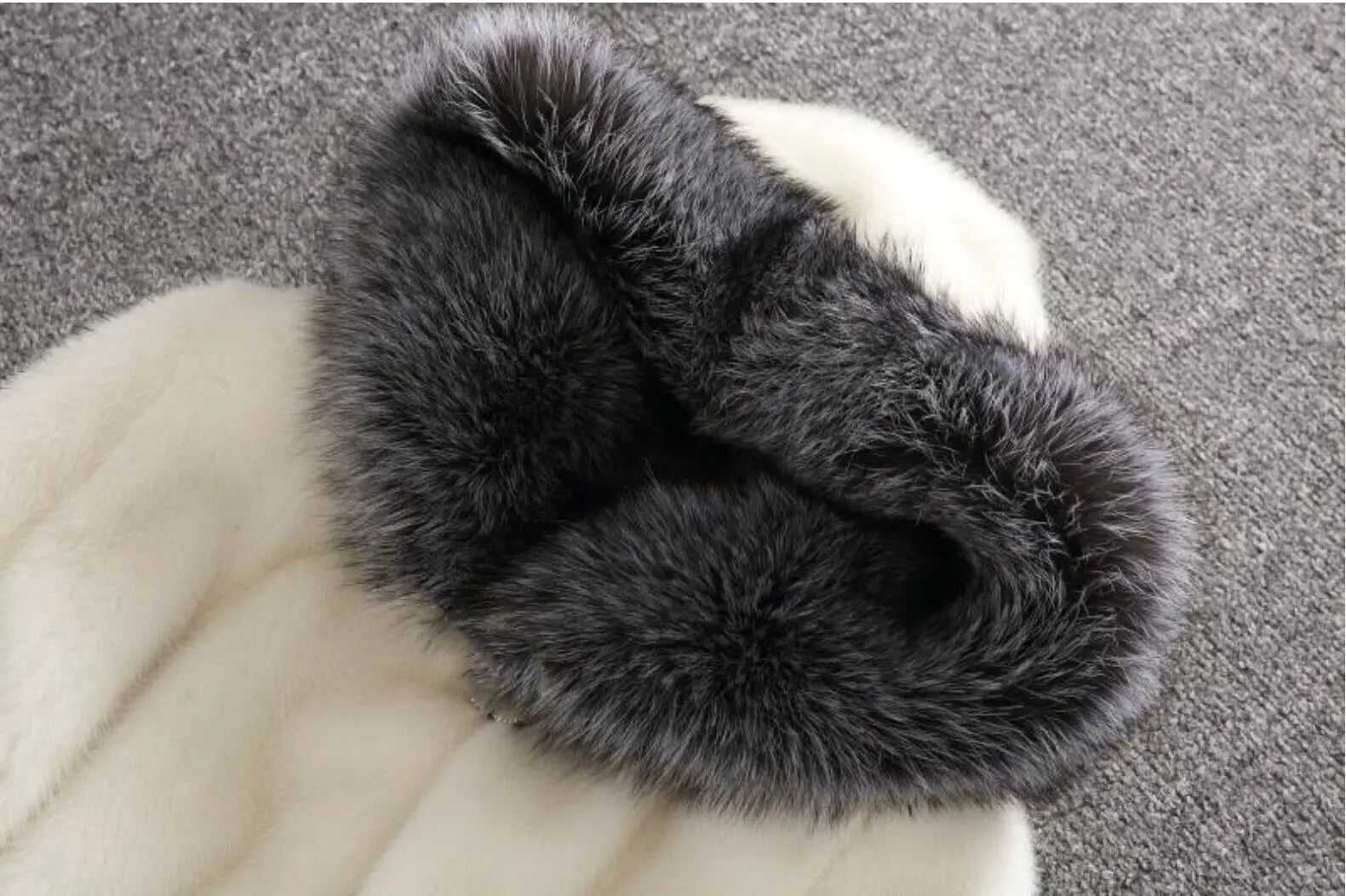 Comfy faux fur winter coat