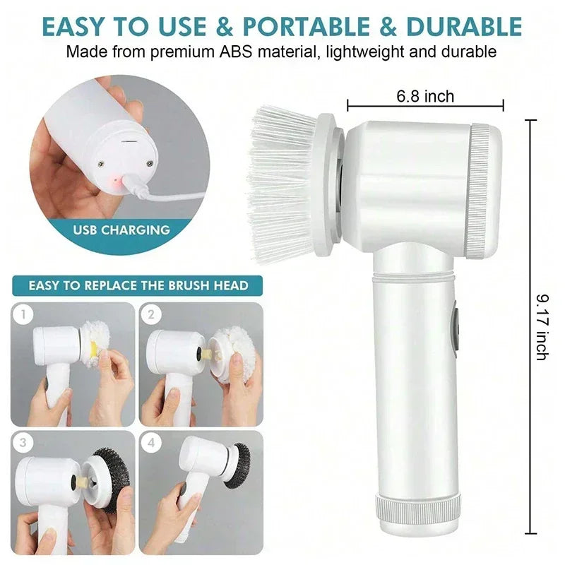 Handheld Electric Dish Scrubber