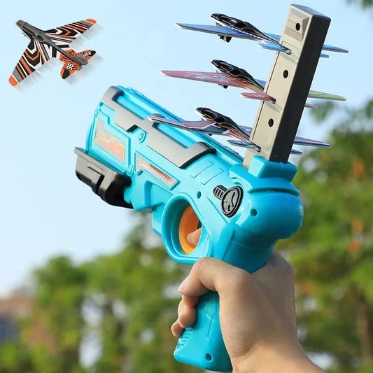 Triple Shot Foam AIrplane Launcher Catapult