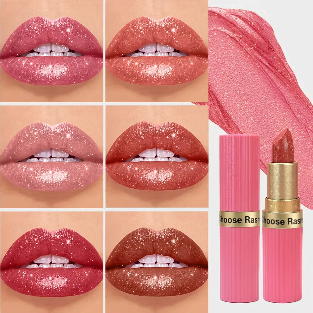 Pearlescent Glitter Lipstick