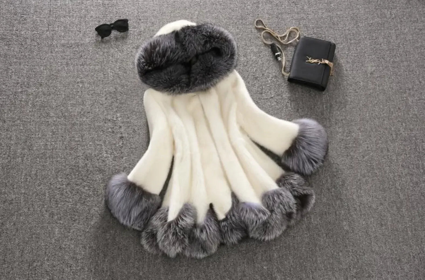 Comfy faux fur winter coat