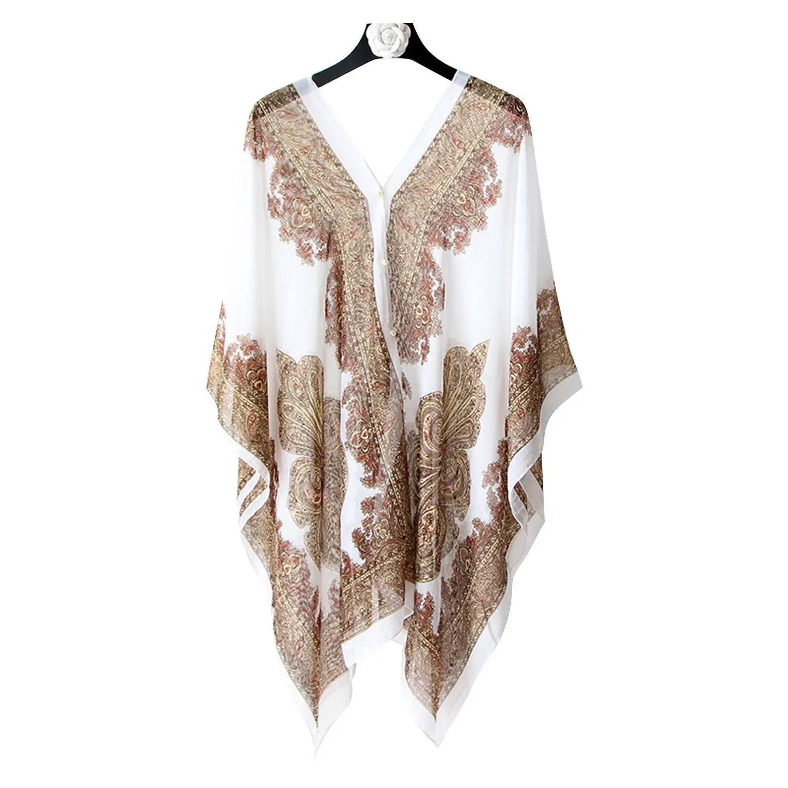 Chiffon Beach Cover Up Kaftan