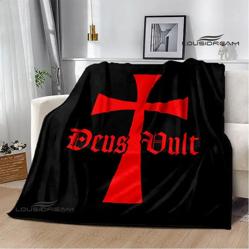 Crusade Knights Printed blankets Flannel warm blanket soft and comfortable blanket
