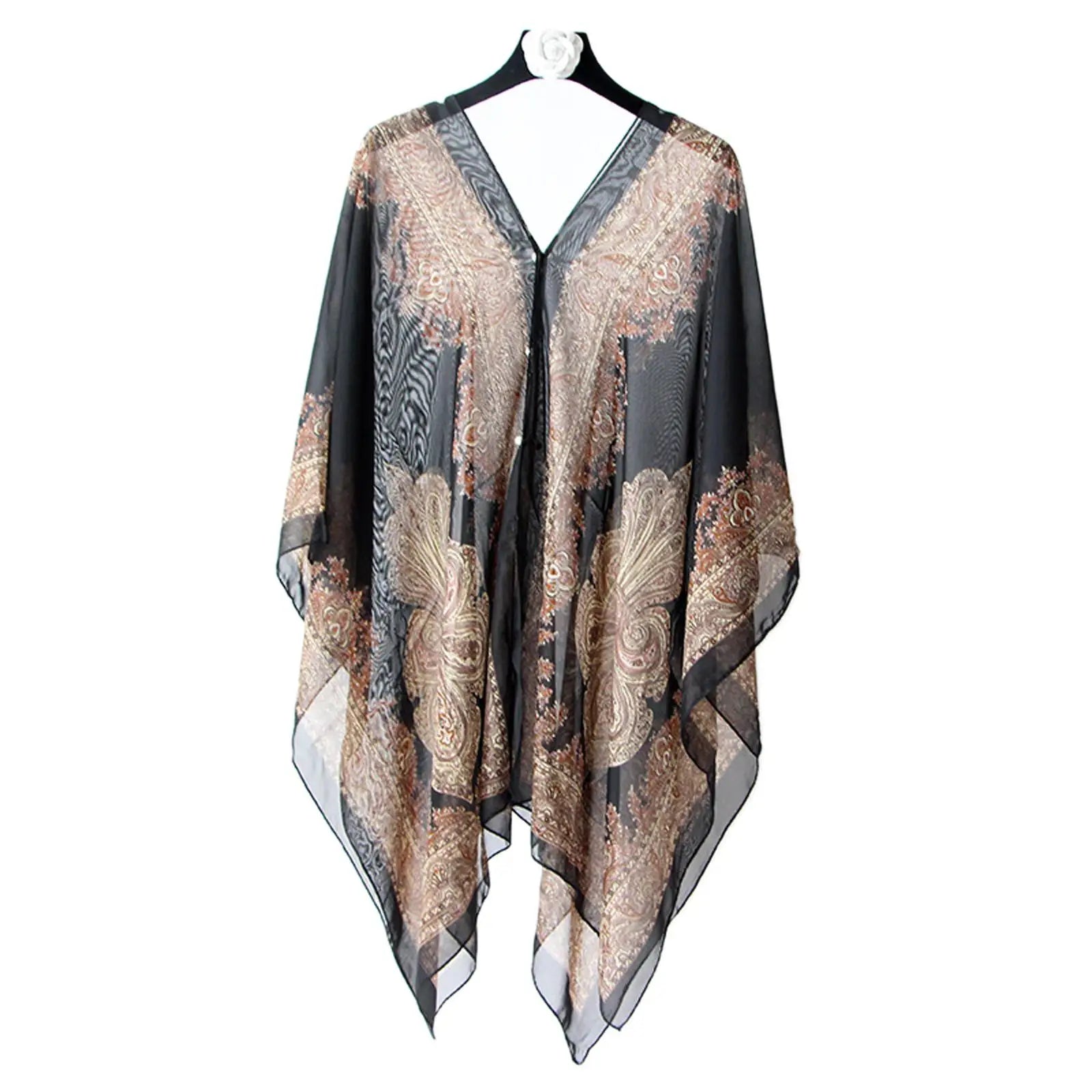 Chiffon Beach Cover Up Kaftan