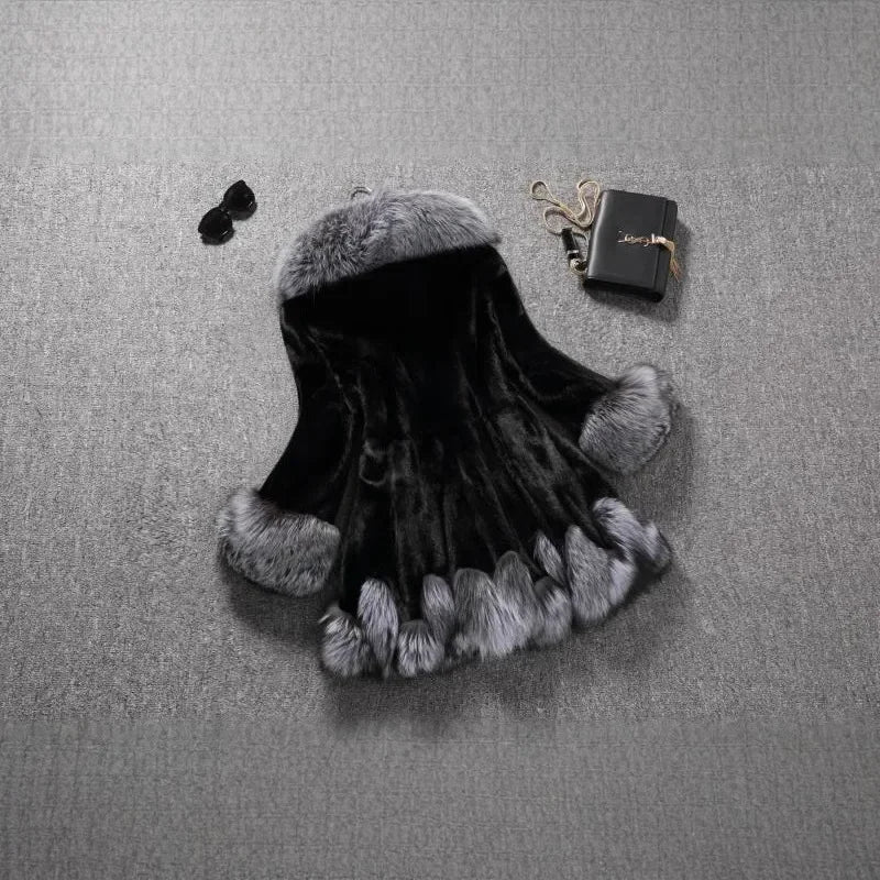 Comfy faux fur winter coat