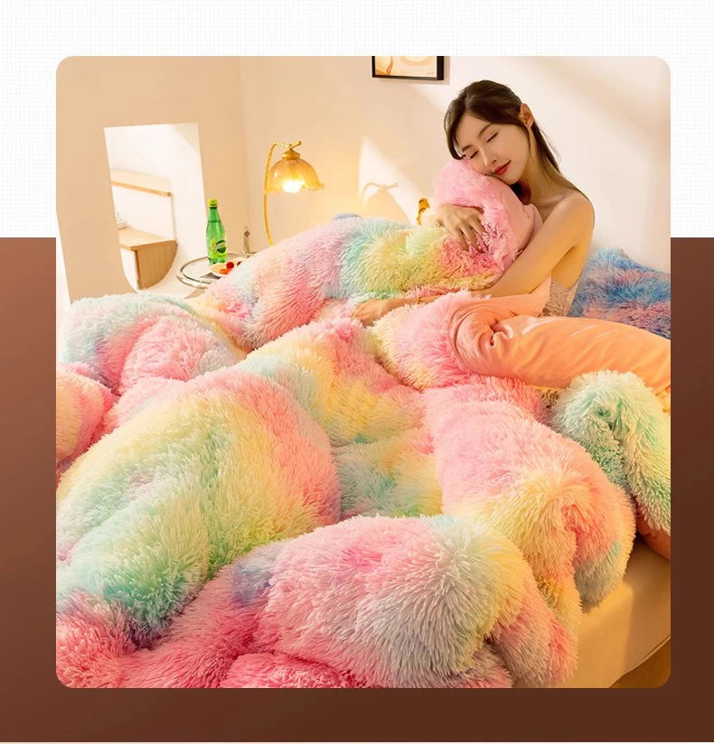 Extra Comfy weighted fleece blanket super warm comforter