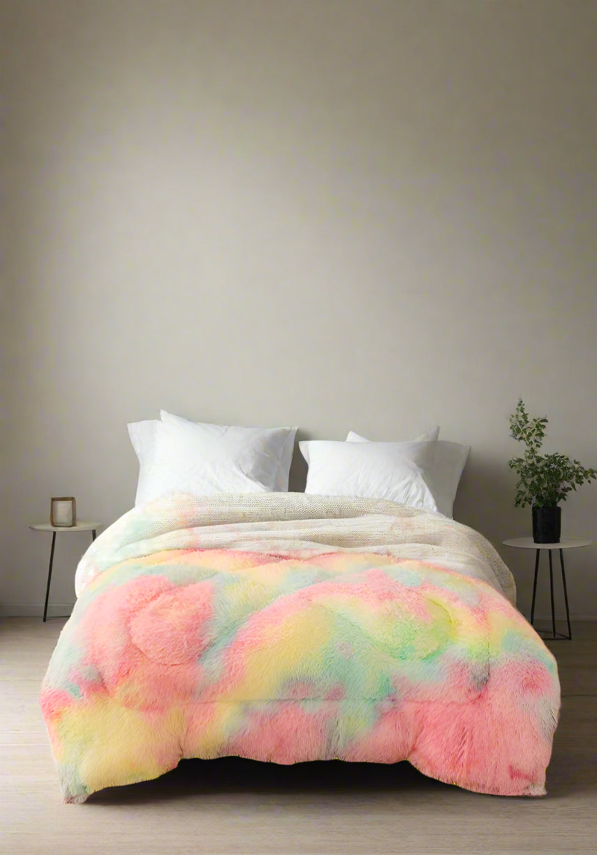 Extra Comfy weighted fleece blanket super warm comforter