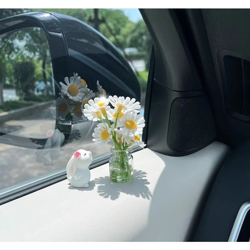 Cute Car Bunny Smelling Floral Fragrance Air Freshener