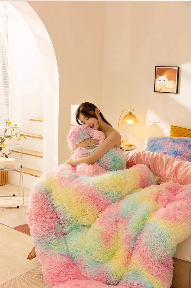 Extra Comfy weighted fleece blanket super warm comforter