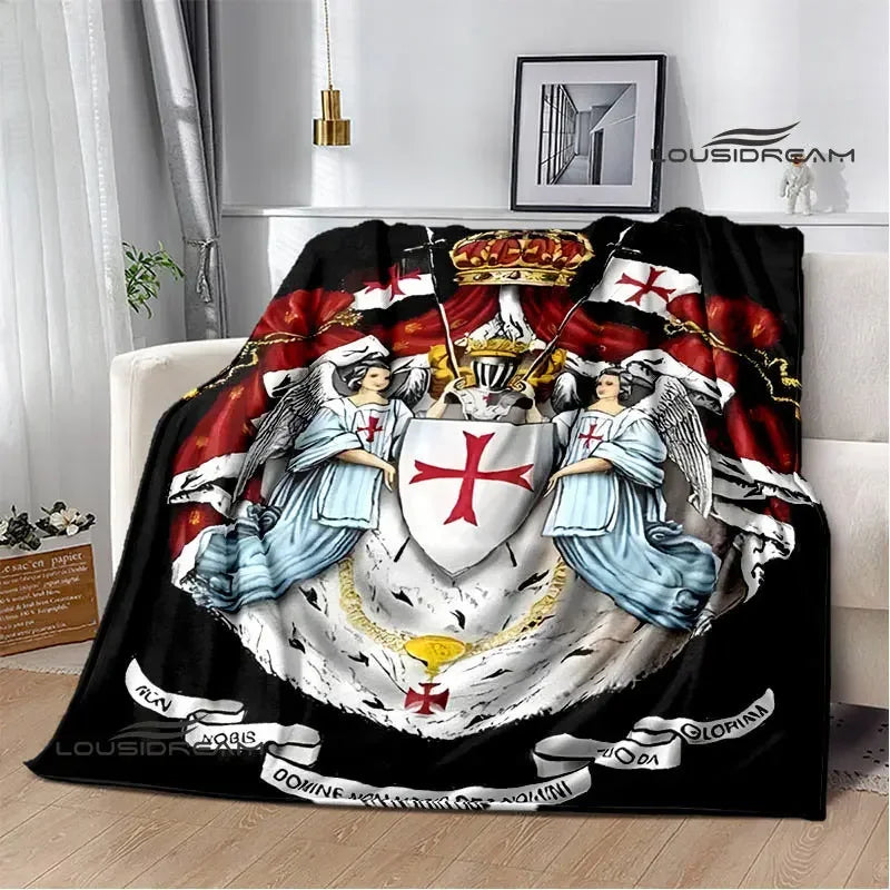 Crusade Knights Printed blankets Flannel warm blanket soft and comfortable blanket