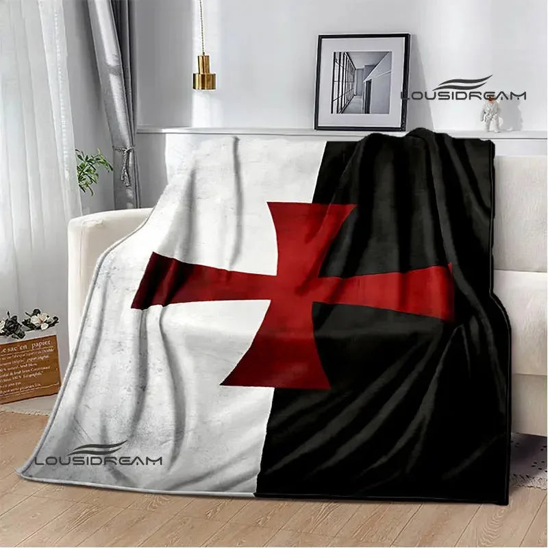 Crusade Knights Printed blankets Flannel warm blanket soft and comfortable blanket