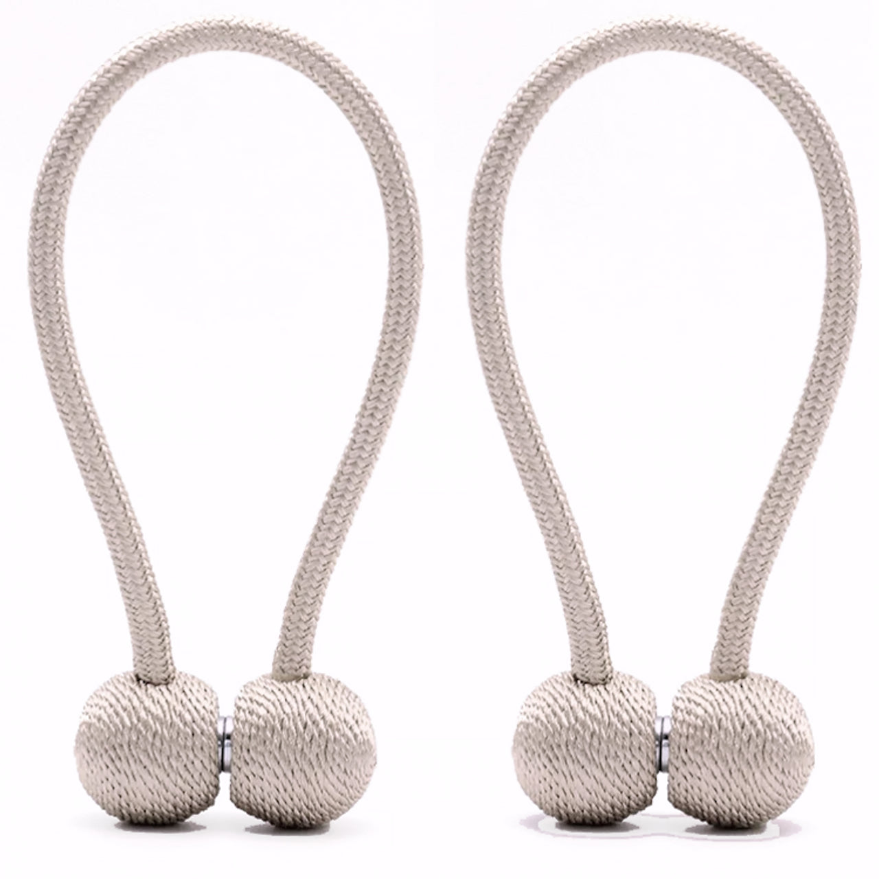 1 Pair Magnetic Curtain Tiebacks, Holders- No Tools Required