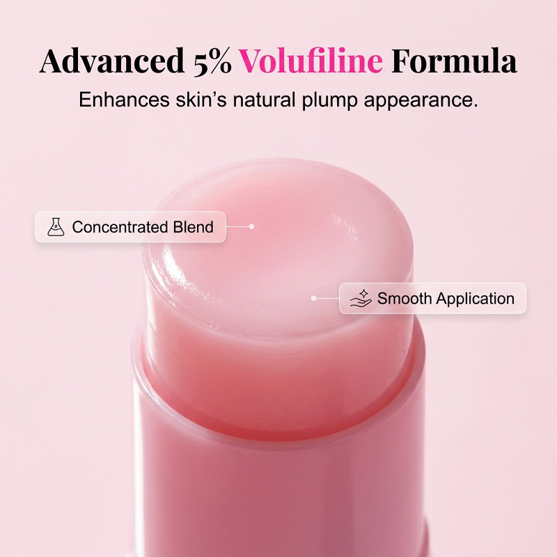 Pink Collagen Balm – 5% Volufiline + collagen. Targets hollow areas, restores volume. Like a pillow for your face