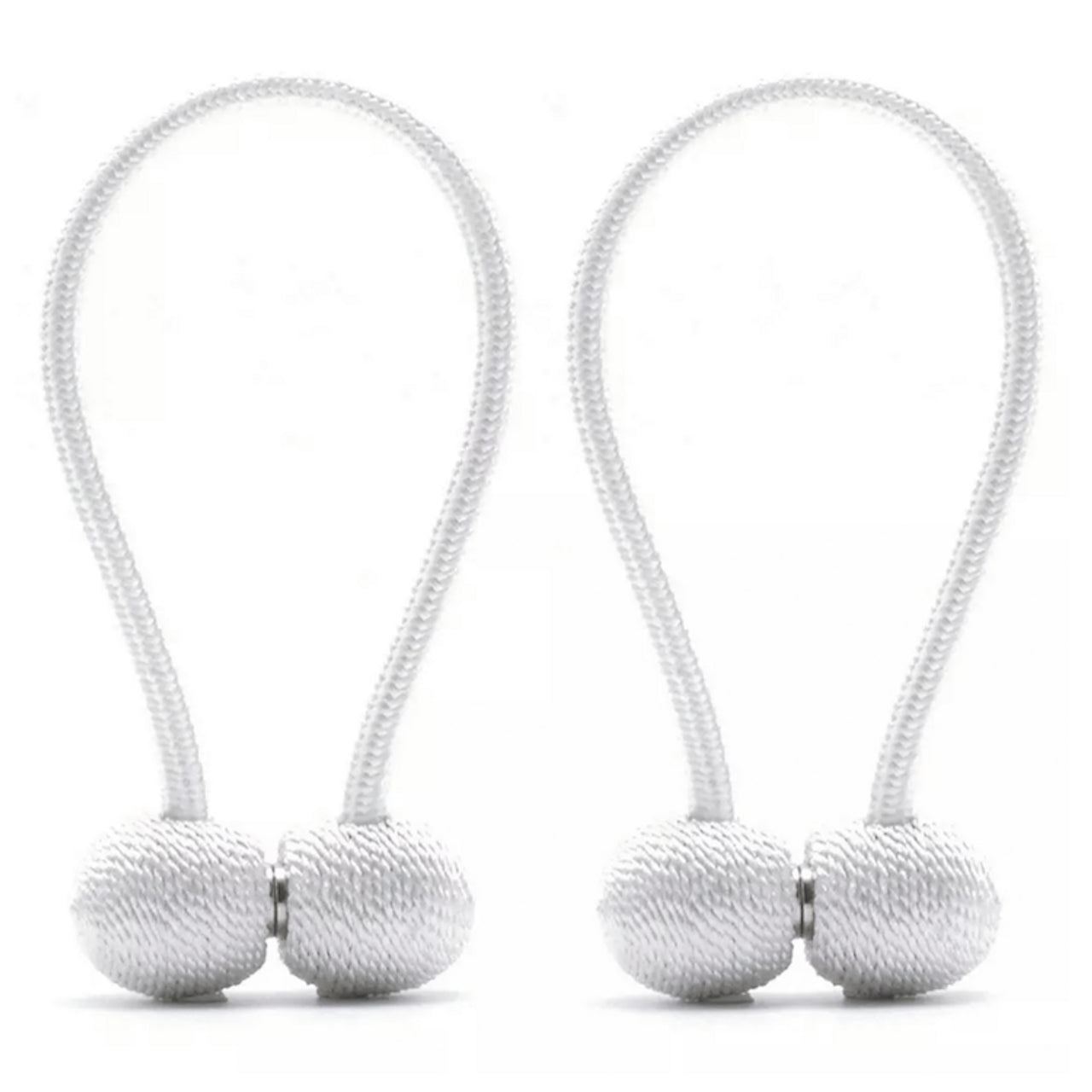 1 Pair Magnetic Curtain Tiebacks, Holders- No Tools Required